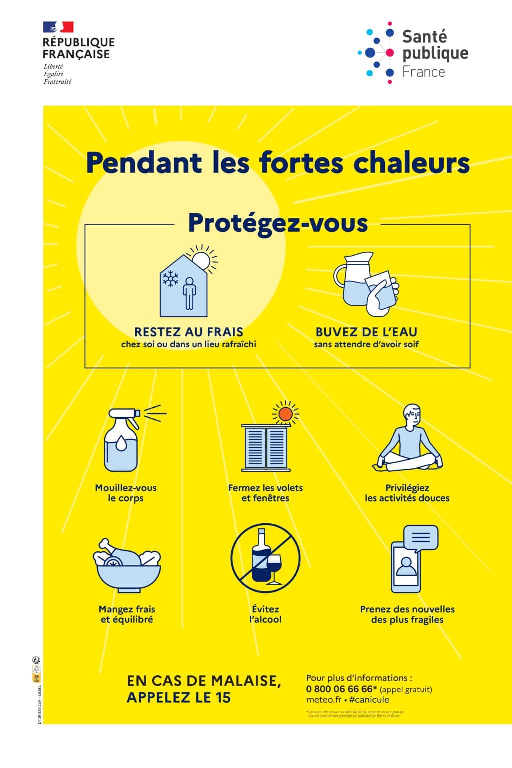 les bons gestes canicule 2025