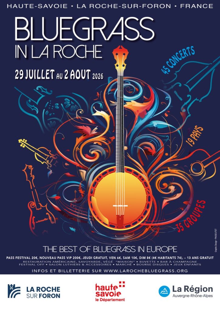 Affiche Bluegrasse In la Roche 2026